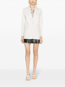 Parosh Leather Single Breasted Jacket
