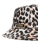 Ganni Leopard Print Bucket Hat