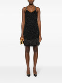 Balmain Fringed Tweed Short Dress