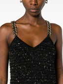 Balmain Fringed Tweed Short Dress