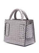 Boyy Bobby 18 Croco Embossed Leather Handbag