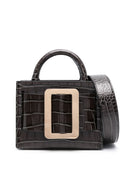Boyy Bobby 18 Croco Embossed Leather Handbag