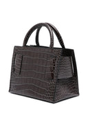 Boyy Bobby 23 Croco Embossed Leather Handbag
