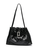 Boyy Scrunchy Satchel Soft Croco Embossed Leather Shoulder Bag