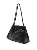 Boyy Scrunchy Satchel Soft Croco Embossed Leather Shoulder Bag
