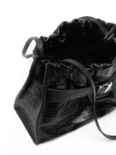 Boyy Scrunchy Satchel Soft Croco Embossed Leather Shoulder Bag