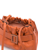 Boyy firkantet knasende myk skinn crossbody veske