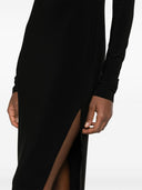 Norma Kamali Side Slits Turtleneck Midi Dress