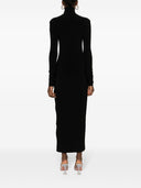Norma Kamali Side Slits Turtleneck Midi Dress