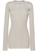 Rick Owens Basic Ribbed Long Sleeve T Shirt