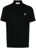 Stone Island Logo Cotton Polo Shirt