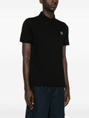 Stone Island Logo Cotton Polo Shirt