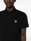 Stone Island Logo Cotton Polo Shirt