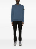 Stone Island Logo Cotton Slim Trousers