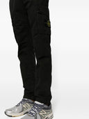 Stone Island Logo Cotton Slim Trousers