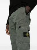 Stone Island Logo Cotton Slim Trousers