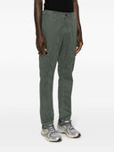 Stone Island Logo Cotton Slim Trousers