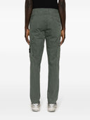 Stone Island Logo Cotton Slim Trousers