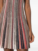 Vestido corto a rayas de Missoni
