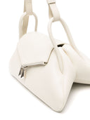 Amina Muaddi Gemini Leather Shoulder Bag