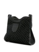 Vedi By Chloé Joan Rhinestone Velvet Crossbody Bag