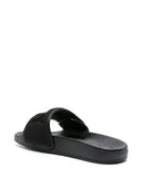 Jimmy Choo Fitz/F Leather Pool Slippers