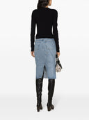 Mm6 Maison Margiela Denim Midi Skirt