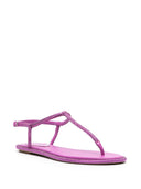 Rene' Caovilla Diana Satin Flat Thongs
