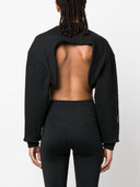 Adidas By Stella Mc Cartney Organic Cotton Cropped Sweatshirt
