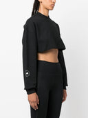 Adidas By Stella Mc Cartney Organic Cotton Cropped Sweatshirt