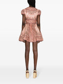 Zimmermann Bandana Print Linen And Silk Blend Mini Dress