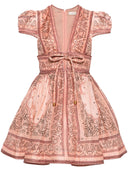 Zimmermann Bandana Print Linen And Silk Blend Mini Dress