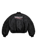 Balenciaga Political Campaign Nylon Bomber Jacket