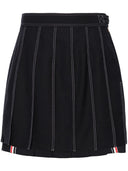 Thom Browne Wool Pleated Mini Skirt