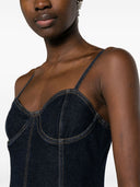 Alice + Olivia Natacha Denim Maxi Dress