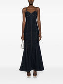 Alice + Olivia Natacha Denim Maxi Dress