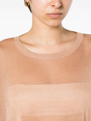 Fabiana Filippi a maglia semi di mantello