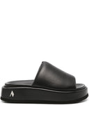 The Attico Mia Leather Flatform Sandals