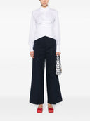 Fabiana Filippi Crossed Detail Cotton Shirt