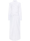 Fabiana Filippi Crossed Detail Cotton Shirt Dress