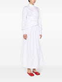 Fabiana Filippi Crossed Detail Cotton Shirt Dress