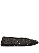 Khaite Rhinestones Detail Mesh Ballet Flats