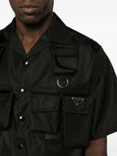 قميص برادا ري نايلون بأكمام قصيرة