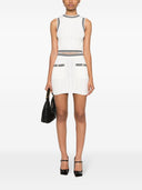 Alessandra Rich Cable Knitted Mini Skirt