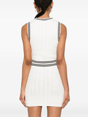 Alessandra Rich Cable Knitted Cropped Top