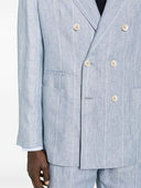 Brunello Cucinelli Linend Striped Double Breasted Suit