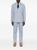 Brunello Cucinelli Linend Striped Double Breasted Suit
