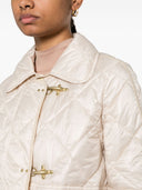 Fay Quilted Mini 3 Hook Caban Jacket