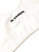 Jil Sander plus logo print bikini top