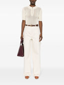 Max Mara Wide Leg Cotton Trousers